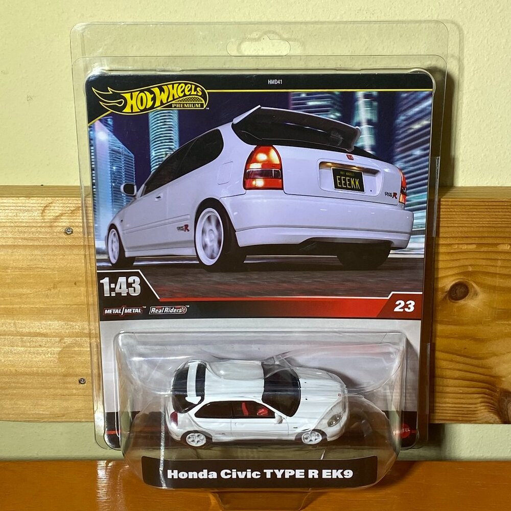 2025 Hot Wheels Premium 1/43 White Honda Civic Type R EK9